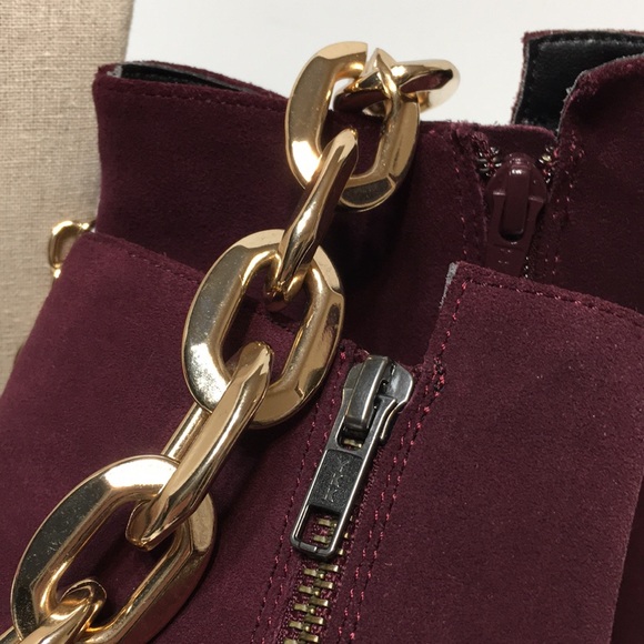 Purple block heel ankle booties Buffalo London EU 38 - Picture 14 of 16